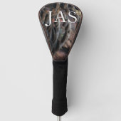 ワイルドターキーフェザーI抽象芸術自然デザイン ゴルフヘッドカバー (正面)