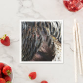 ワイルドターキーフェザーI抽象芸術自然デザイン スタンダードカクテルナプキン (インサイチュ)