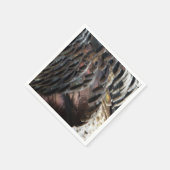 ワイルドターキーフェザーI抽象芸術自然デザイン スタンダードカクテルナプキン (角)
