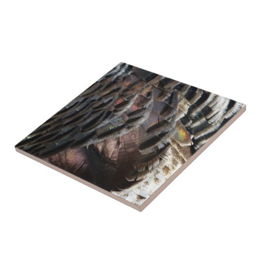 ワイルドターキーフェザーI抽象芸術自然デザイン タイル (側面)