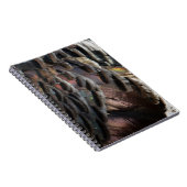 ワイルドターキーフェザーI抽象芸術自然デザイン ノートブック (右側)