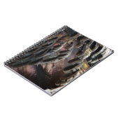 ワイルドターキーフェザーI抽象芸術自然デザイン ノートブック (左側)
