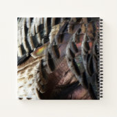 ワイルドターキーフェザーI抽象芸術自然デザイン ノートブック (裏面)