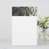 ワイルドターキーフェザーI抽象芸術自然デザイン 便箋 (スタンド正面)