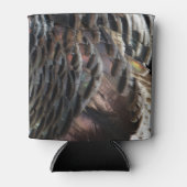 ワイルドターキーフェザーI抽象芸術自然デザイン 缶クーラー (正面)