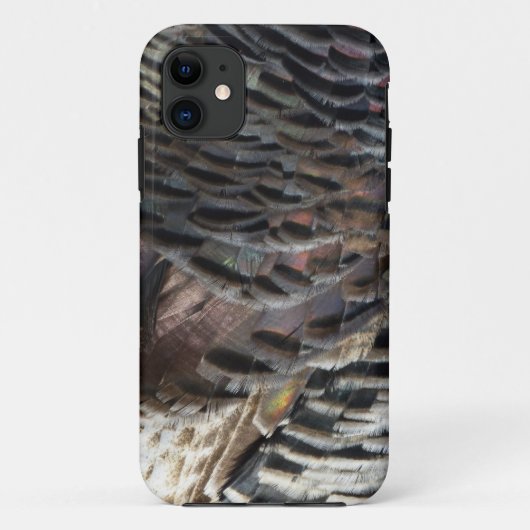 ワイルドターキーフェザーI抽象芸術自然デザイン Case-Mate iPhoneケース (裏面)