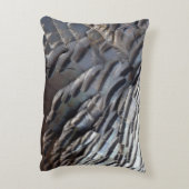 ワイルドターキーフェザーII抽象芸術自然デザイン アクセントクッション (裏面(縦))