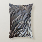 ワイルドターキーフェザーII抽象芸術自然デザイン アクセントクッション (正面(垂直))