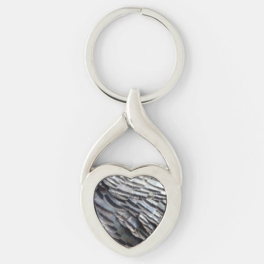 ワイルドターキーフェザーII抽象芸術自然デザイン キーホルダー (正面)