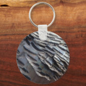 ワイルドターキーフェザーII抽象芸術自然デザイン キーホルダー (正面)