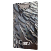 ワイルドターキーフェザーII抽象芸術自然デザイン クリップボード (左)