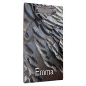 ワイルドターキーフェザーII抽象芸術自然デザイン クリップボード (右)