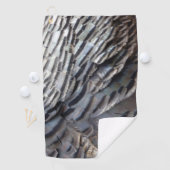 ワイルドターキーフェザーII抽象芸術自然デザイン ゴルフタオル (インサイチュ)