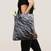 ワイルドターキーフェザーII抽象芸術自然デザイン トートバッグ (クローズアップ)