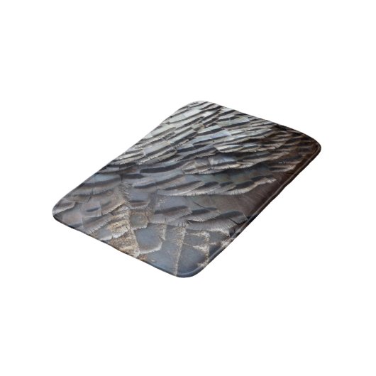 ワイルドターキーフェザーII抽象芸術自然デザイン バスマット (アングル)