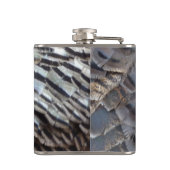 ワイルドターキーフェザーII抽象芸術自然デザイン フラスク (裏面)