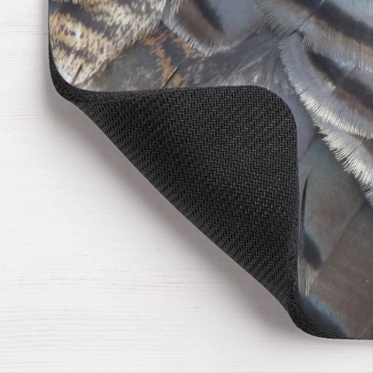 ワイルドターキーフェザーII抽象芸術自然デザイン マウスパッド (コーナー)