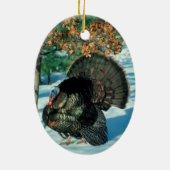 ワイルドターキーフォトホリデーデコレーションズクリスマス セラミックオーナメント (裏面)