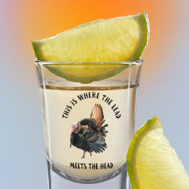 ワイルドターキー狩りおもしろいスポーツアウトドア引用文 ショットグラス