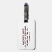 ワイルドターキー荷物タグ ラゲッジタグ (裏面縦)