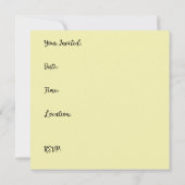 ワイルドダッフォディル 招待状 (裏面)