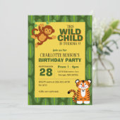 ワイルドチャイルド ジャングル バースデーパーティー 招待状 (スタンド正面)