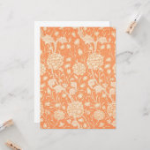 ワイルドチューリップパターン（William Morris著） カード (正面/裏面インサイチュ)