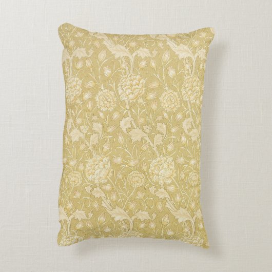 ワイルドチューリップby William Morris, Flowers Art アクセントクッション (裏面(縦))