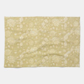 ワイルドチューリップby William Morris, Flowers Art キッチンタオル (横)