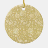 ワイルドチューリップby William Morris, Flowers Art セラミックオーナメント (正面)