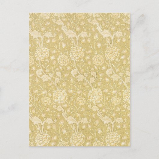 ワイルドチューリップby William Morris, Flowers Art ポストカード (正面)