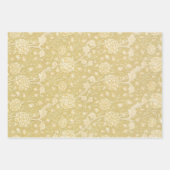 ワイルドチューリップby William Morris, Flowers Art ラッピングペーパーシート (正面)