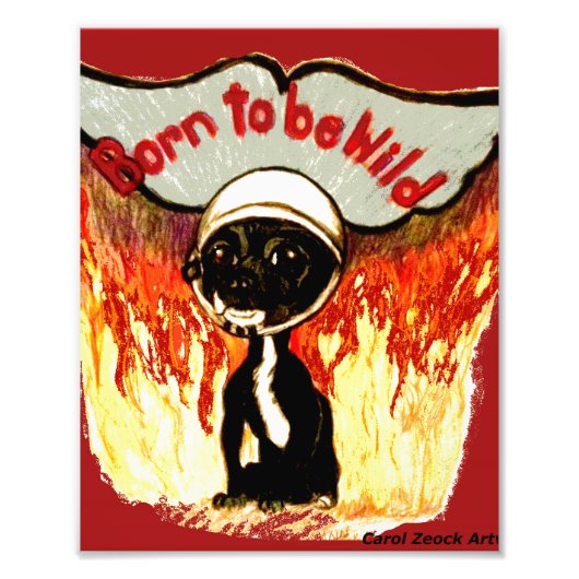 ワイルドチワ生まれアホアバイキャロルゼック フォトプリント (正面)