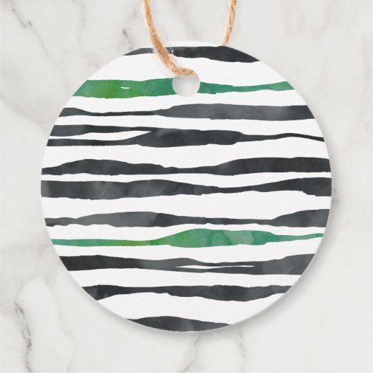 ワイルドツサファリアニマル子供の誕生日パーティー フェイバータグ (裏面)