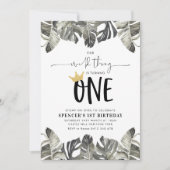 ワイルドティーボーイズ1st誕生日パーティーワイルドワン 招待状 (正面)