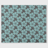 ワイルドティール（緑がかった色）バラシャルボード ラッピングペーパー (フラット)