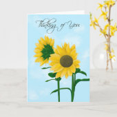 ワイルドテキサスひまわり　あなたのことを想って カード (黄色い花)