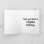 ワイルドディアバックハッピーバースデー カード (内部)