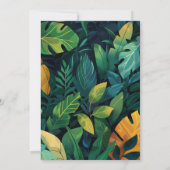 ワイルドディノアドベンチャーバースデーパーティー 招待状 (裏面)