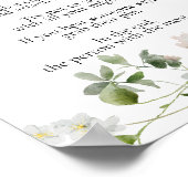 ワイルドデイジーの花テーマShhh言わないベビーゲーム ポスター (角)