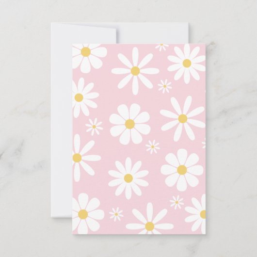 ワイルドデイジーサンキューカード | Wildflowerありがとうございました サンキューカード (裏面)