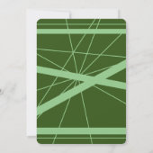 ワイルドデイジーズフォレストグリーンセージ結婚式招待状 (裏面)