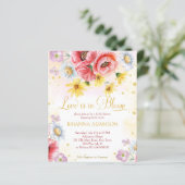 ワイルドデイジーポピーブライダルシャワー予算の招待 (スタンド正面)