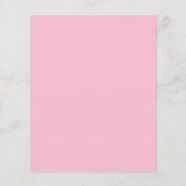 ワイルドデイジーポピーブライダルシャワー予算の招待 (裏面)