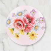 ワイルドデイジーポピー ブライダルシャワーのお土産ギフト フェイバータグ (裏面)