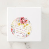 ワイルドデイジーポピー ブライダルシャワーのお土産ギフト フェイバータグ (インサイチュ)