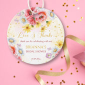 ワイルドデイジーポピー ブライダルシャワーのお土産ギフト フェイバータグ