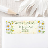 ワイルドデイジー春の花グリーンイエロー ラベル (インサイチュ)