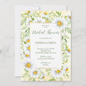 ワイルドデイジー花春夏ブライダルシャワー 招待状 (正面)