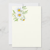 ワイルドデイジー花春夏ブライダルシャワー 招待状 (裏面)